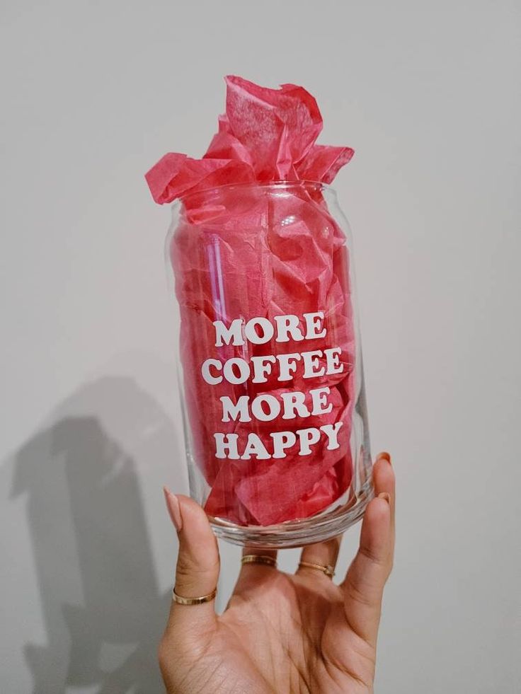 More Coffee More Happy Glasscan