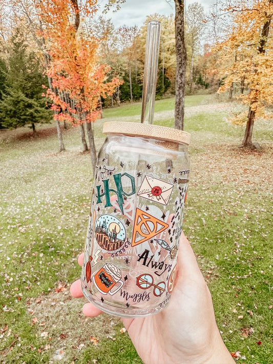 Magical Coffee Glass Can – Harry Potter Inspired Drinkware