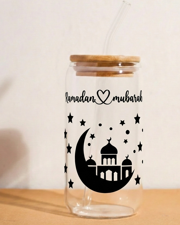 Ramadan Reflections Glass Can