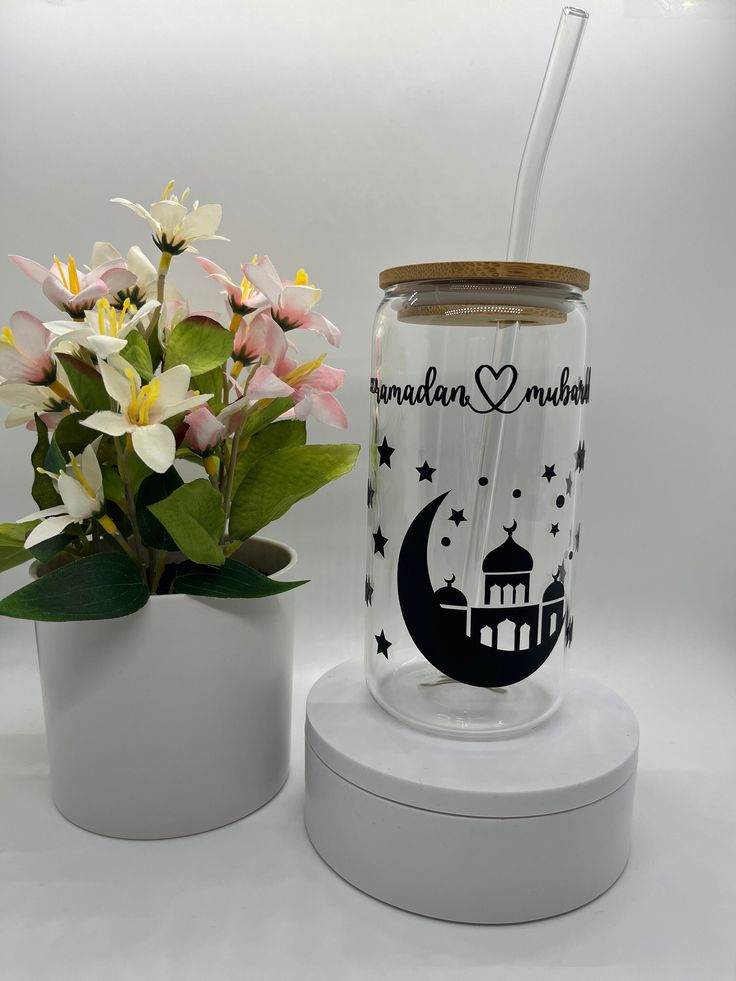 Ramadan Reflections Glass Can