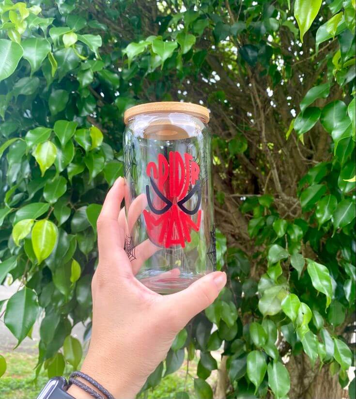 Spider-Man Inspired Glass Can