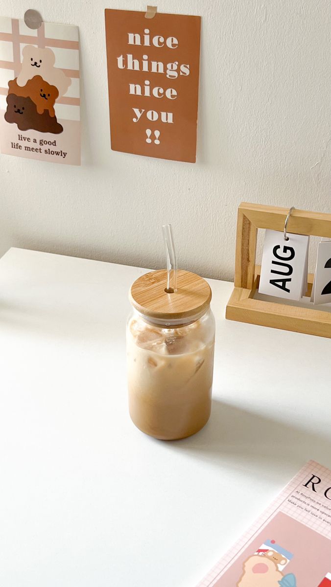 Round Simple Glass Can - Aesthetic Coffee Glass